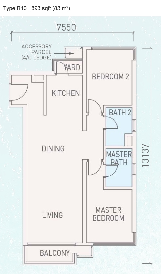 MBW Danga Bay · Type B1-1 / B5 / B5A / B10 / B11 · Floor Plan 1