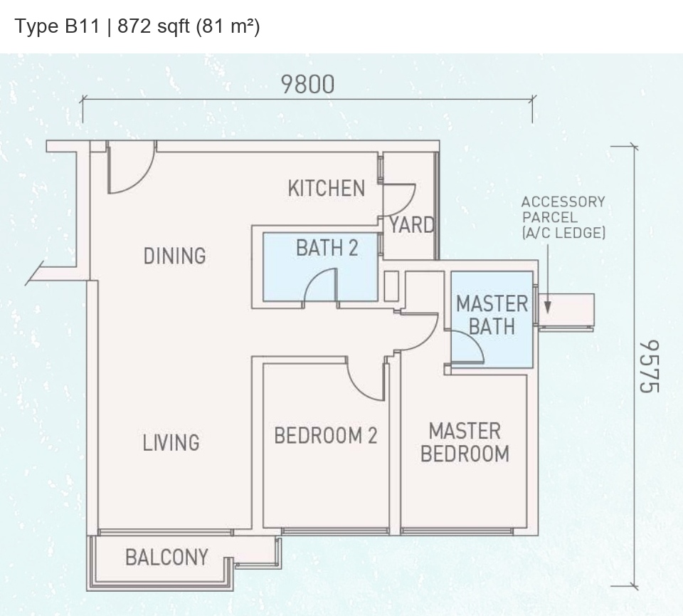 MBW Danga Bay · Type B1-1 / B5 / B5A / B10 / B11 · Floor Plan 5