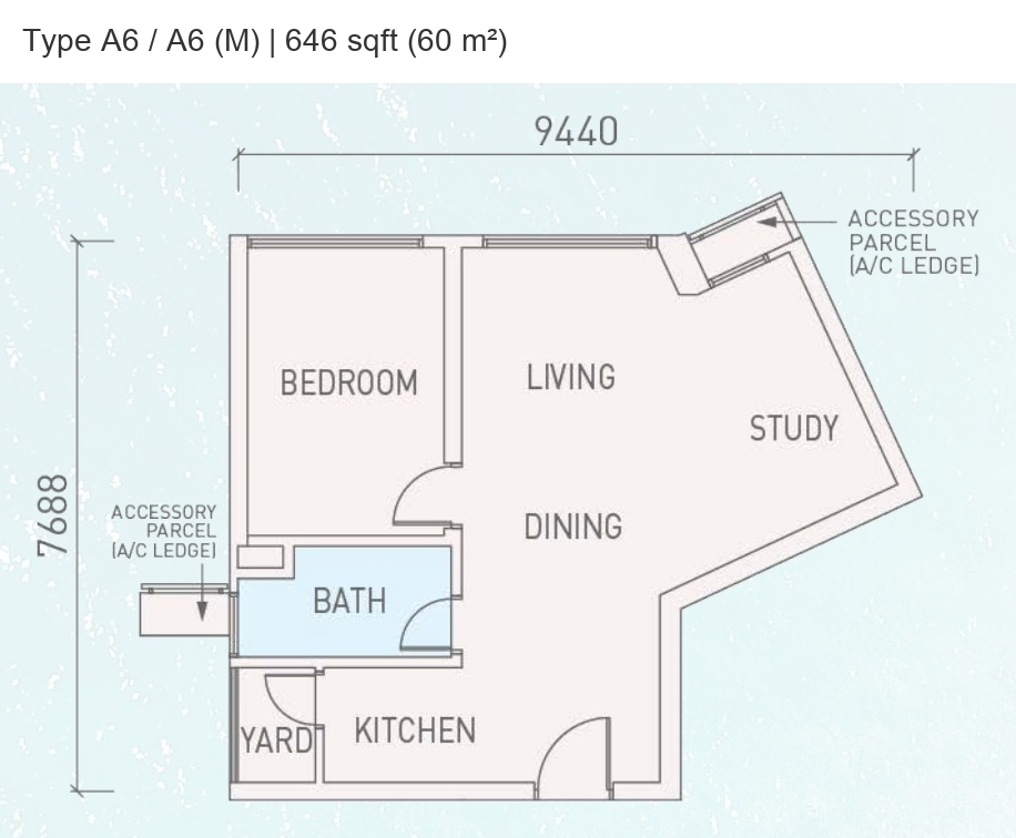 MBW Danga Bay · Type A2 / A4 / A5 / A6 / A6 (M) / A7 / A7 (M) / A8 / B3 · Floor Plan 7