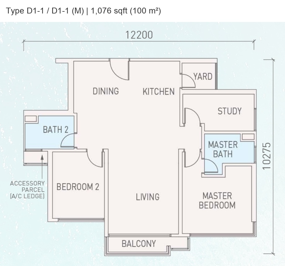 MBW Danga Bay · Type B14 / B14 (M) / C1-1 / D1-1 / D1-1 (M) · Floor Plan 2
