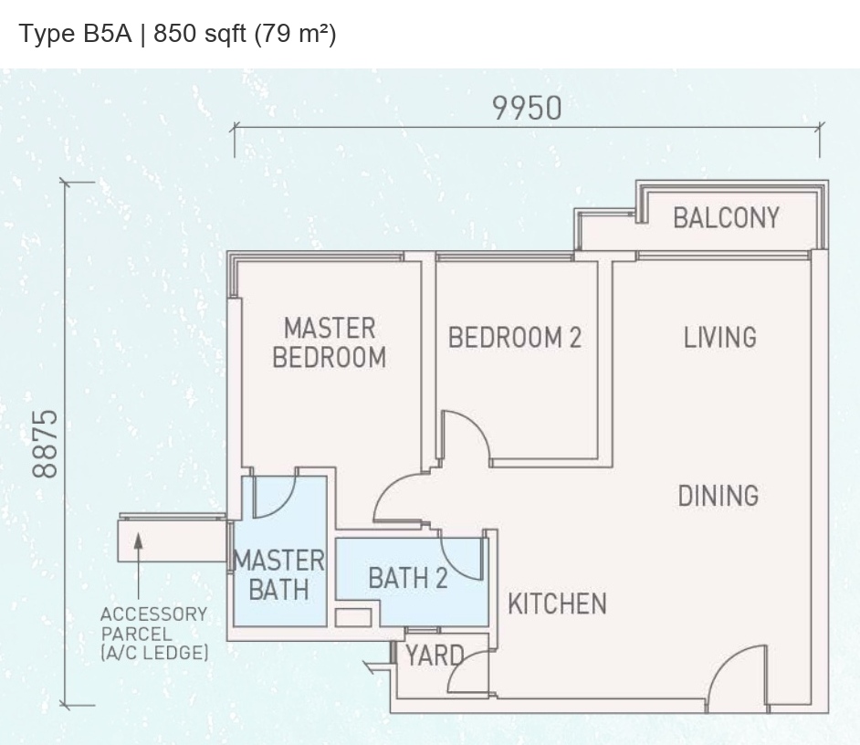 MBW Danga Bay · Type B1-1 / B5 / B5A / B10 / B11 · Floor Plan 3