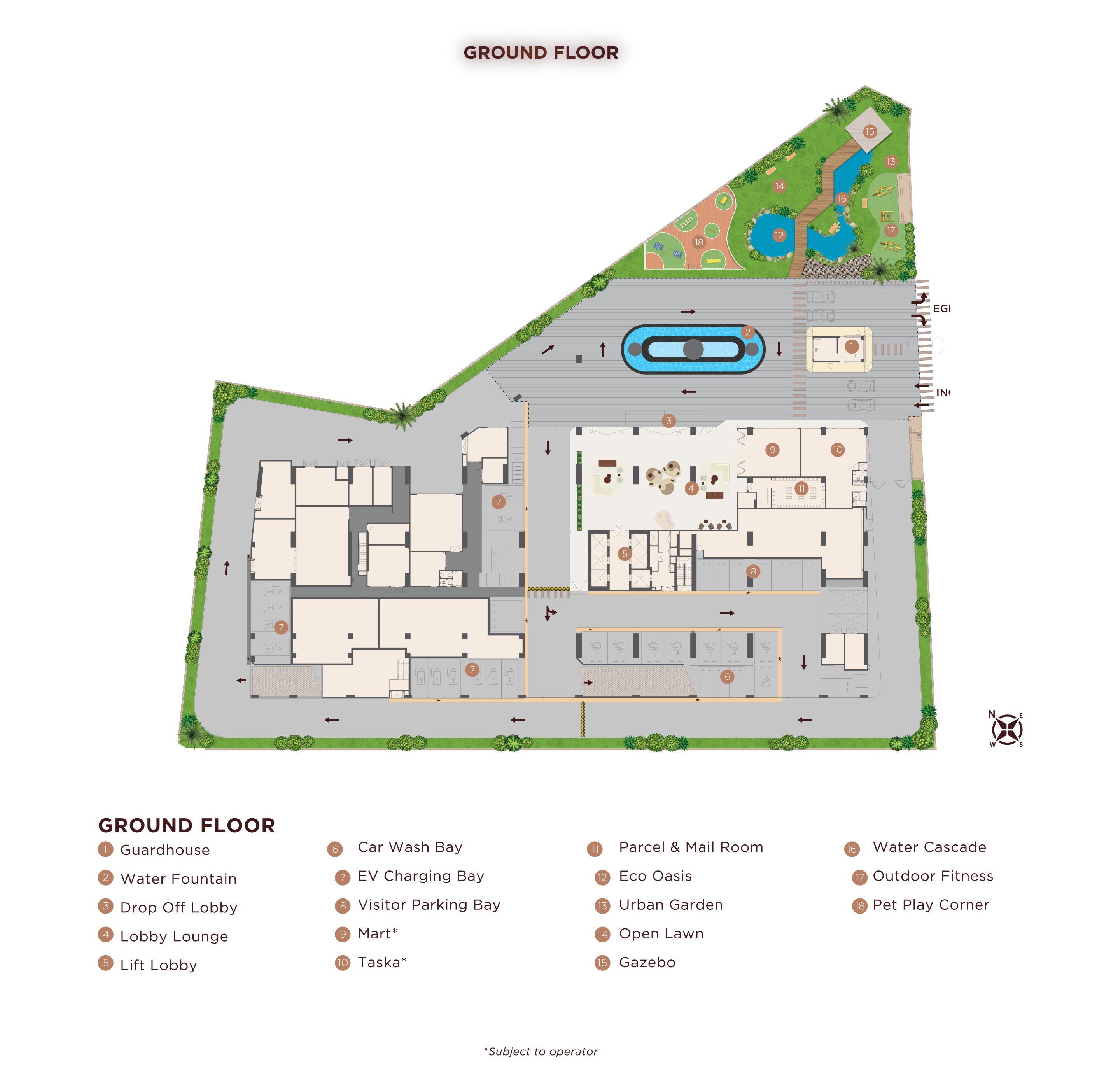 Ground floor facilities plan